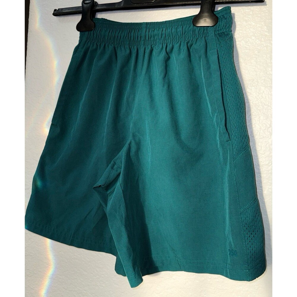 DSG Athletic Shorts Youth Large Green Mesh Panel Workout Activewear